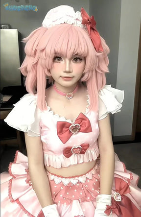 Hinamori Amu Anime Shugo Chara Cosplay Costume Wig skirt support accessories Halloween Christmas adult gift Cute Pink Lolita set