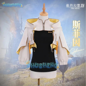 Final Fantasy 14 Sphene Shufen Estinien Cosplay Costume Coat Uniform Halloween Carnival Party Christmas Play Role Clothing