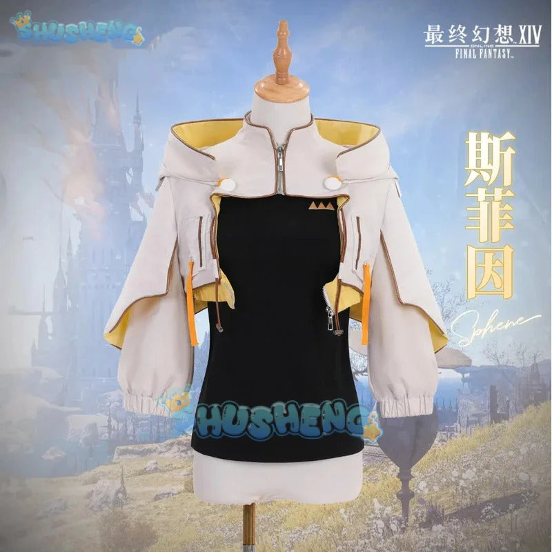 Final Fantasy 14 Sphene Shufen Estinien Cosplay Costume Coat Uniform Halloween Carnival Party Christmas Play Role Clothing
