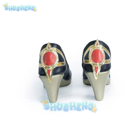 Lingsha shoes cosplay game honkai: Star Rail Universal fashion high-heels women Halloween party role play accessories Shusheng