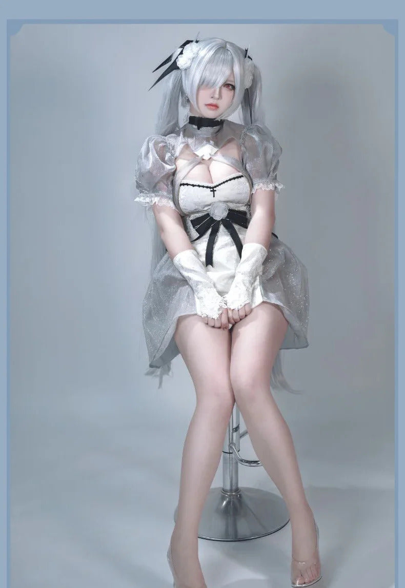 NIKKE：The Goddess of Victory Cinderella Cosplay Costume Anniversary Illustration Dress Halloween Carnival Sweet Lolita Uniform