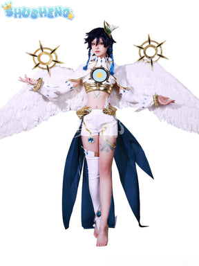 Genshin Impact Cosplay Costume Monde Fengshen Barbatos Comic Version Venti Costume Divine Costume Halloween Cosplay