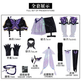 New Honor Of Kings A Ke Cosplay Costume Tops Skirt Sleeves Set For Game Party Custom Made