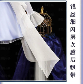 Shusheng-N Game Genshin Impact Keqing Cosplay Costume Halloween Carnival Sweet Lolita Dress Props Wig Accessories Women's New Keqing Set