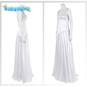 Joker: Folie à Deux Harry Quinn Cosplay Costume Slip Dress Halloween White Skirt Sexy