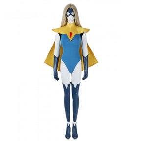 Shusheng-R Dispatch Blonde Blazer Cosplay Costume Superhero 3D Jumpsuit Shoes Sexy Women Zentai Female Halloween Party Bodysuit