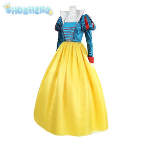 New Movies of 2025 Snow White cosplay Costume Adult and Child Sizes Fairy Tale Sweet Princess Dress Halloween Ball Woman Uniform