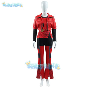 2024 Halloween Red Cosplay Costume Descendants Queen Of Hearts' Daughter Uniform Set The Rise Of Princess Full Outfits Shusheng