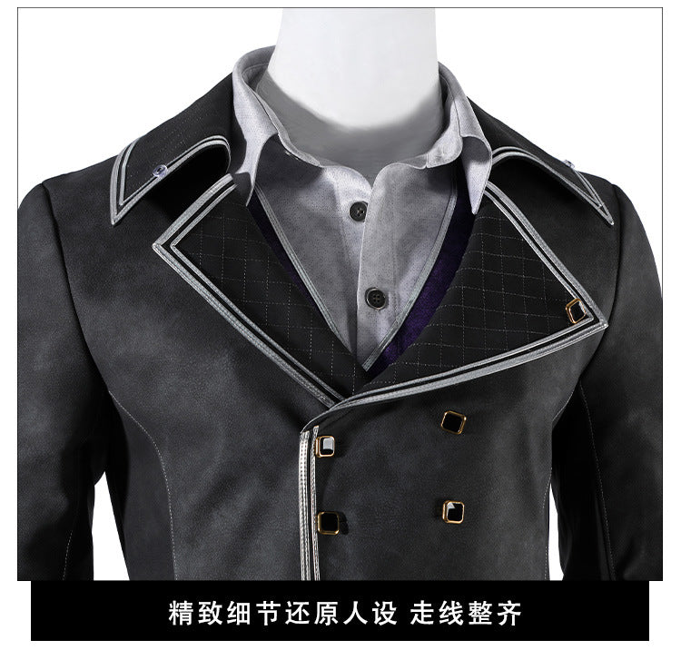 Shusheng-R Clair Obscur:Expedition 33 Verso Cosplay Costume Halloween Men's Fantasy Uniform Coat Props Shoes Accessories Set