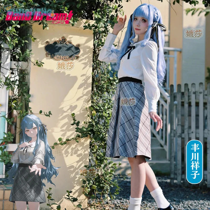 BanG Dream!Sakiko Togawa Cosplay Oblivionis Costume Campus JK Uniform Shirt Skirt Tie Set Halloween Party Sweet Girl clothing