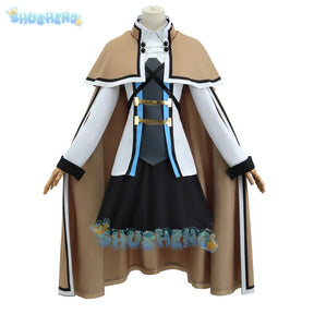 Roxy M. Greyrat Cosplay Costume Wig Anime Mushoku Tensei Roxy Migurdia Uniform Hat Cloak Socks Halloween Party Girls Women