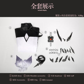 Arknights Theresa Civilight Eterna Women Cosplay Costume Cos Game Anime Party Uniform Hallowen Play Role Clothes Clothing