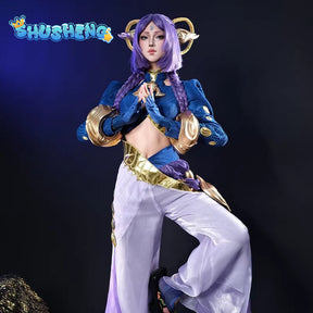 Game Cosplay Series:  LOL -Yunara, The Unbroken Faith  Cosplay high quality Costume full set Shushengcos