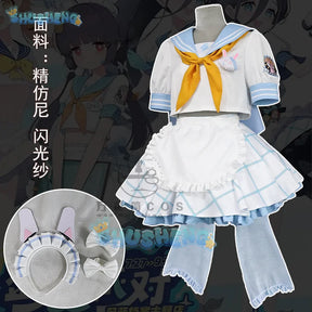 Shusheng Blue Archive Miyu/Arisu/Hifumi Sailor Suit Lovely Uniform Cosplay Costume Halloween Party Role Play Outfit Women