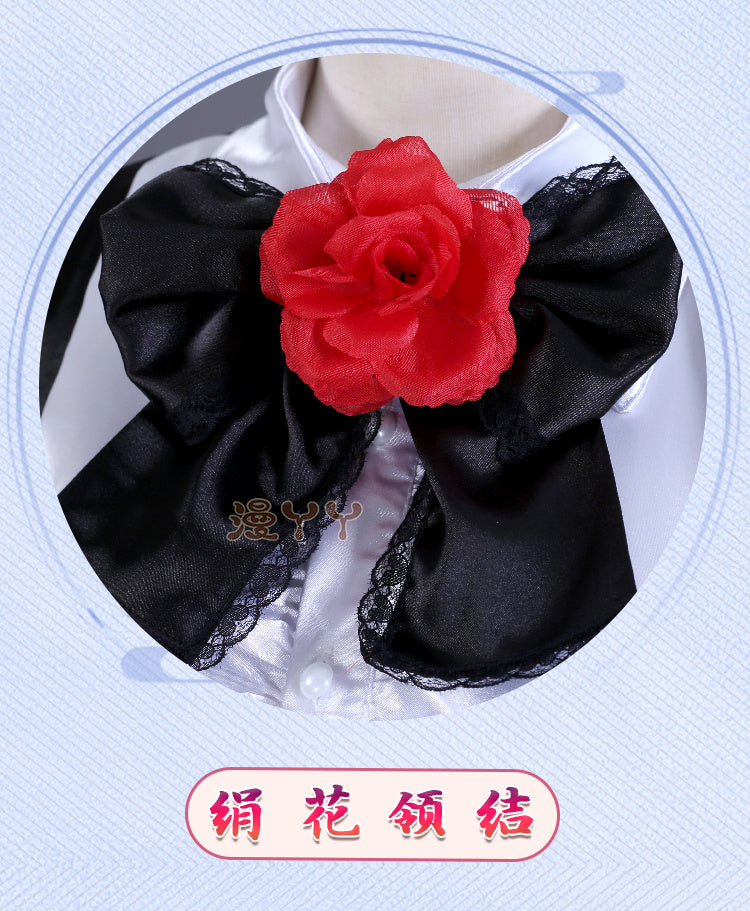 Kurumi Tokisaki Cosplay Costume Anime Date A Live Worst Spirit Dress Maid Uniform Headband Eye Patch Gloves Halloween