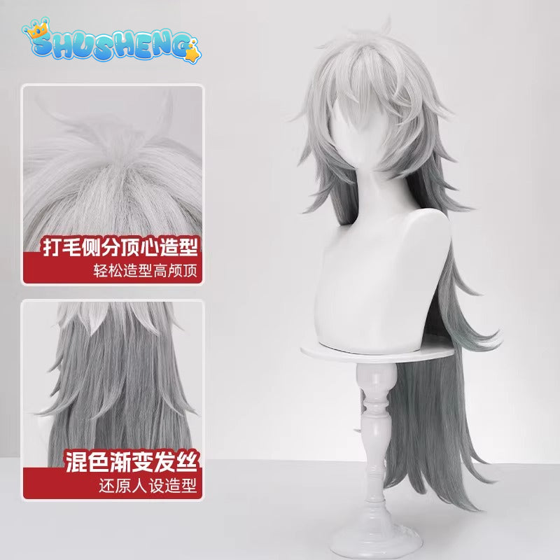 Game Cosplay Series: Arknights Lappland Elite 2 Cosplay Costume Full Set with Wolf Ears and Tail high quality Shushengcos