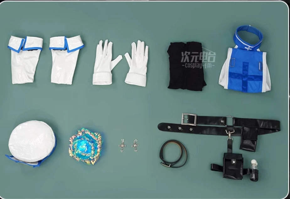 Game GODDESS OF VICTORY: NIKKE Cosplay Nlkke Meideng Ice Rose Costume Halloween party sexy dress uniform props accessories set