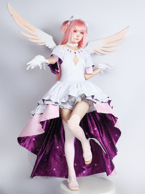 Anime Puella Magi Cosplay Wing Madoka Magica Kaname Madoka Cosplay Costume Women Ultimate Madoka Cosplay Halloween Party Dress