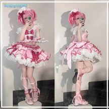Hinamori Amu Anime Shugo Chara Cosplay Costume Wig skirt support accessories Halloween Christmas adult gift Cute Pink Lolita set