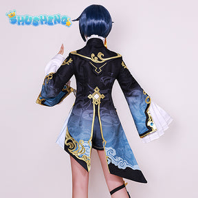 Xingqiu Cosplay Costume Genshin Impact Adult Carnival Uniform Anime Halloween Party Costumes Women Game