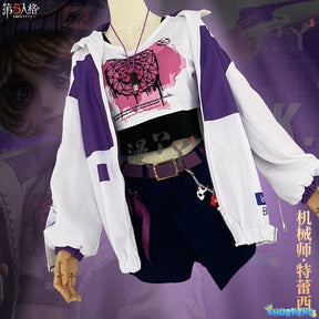 IdentityⅤTracy Reznik Mechanic BLK team Cosplay Costume Glasses Halloween Party Outfit Props Accessories for Boys Girls