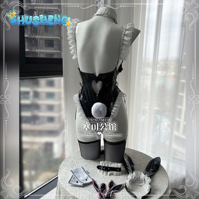 Azur Lane Prinz Eugen Bunny Girl (Between Tipsiness and a Wager) Cosplay High quality Costume full set S-XXL Shushengcos