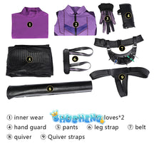 Female Hawkeye Kate Bishop Cosplay Costume with Quiver Hawkeye Super Powered Hero Outfit for Halloweewn Carnival Party