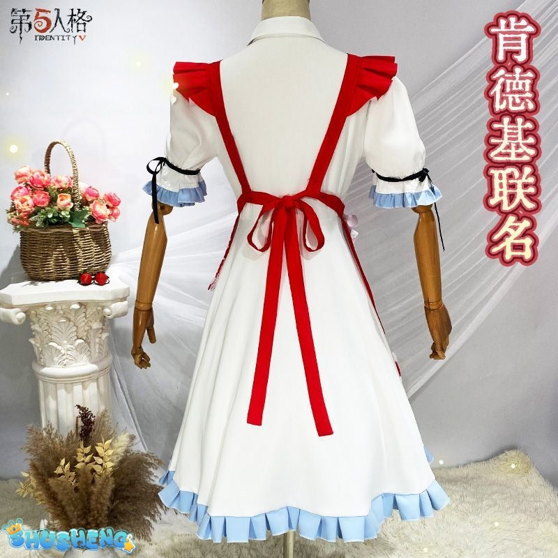 Identity V Grace Naiad Game Suit Sweet Lovely Maid Dress Cosplay Costume Halloween Party Role Play Outfit Women