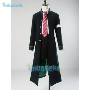 Tasuku tsubakino cosplay costume anime wind breaker wig Furin High School uniform bofurin trench embroider Halloween party