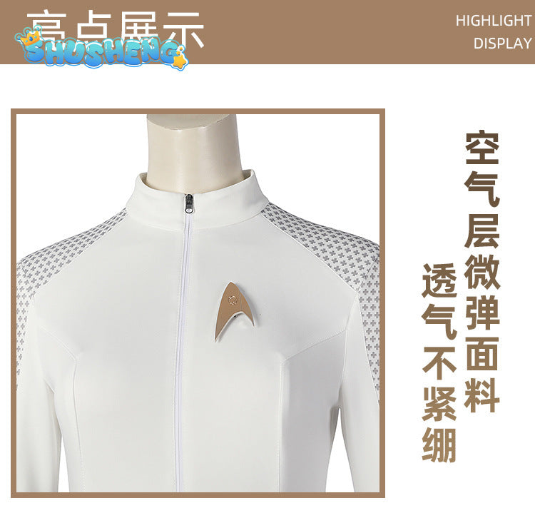 Cosplay Una Chin Riley Nyota Uhura Fantasy TV Space Travel Costume Disguise Adult Women Roleplay Outfits Female