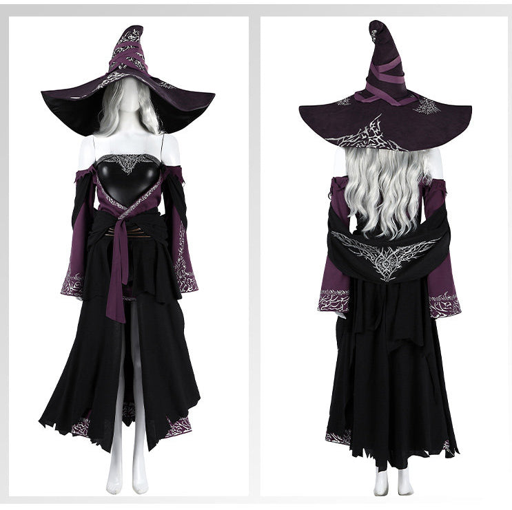 Shusheng-R Elden Ring Recluse NIGHTREIGN Full Set Dress Uniform Props Accessories Women Halloween Carnival Party