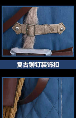 Lies of P: Overture Male lead P Cosplay Costume Coat pants belt props accessories scarf set Halloween party new fashion uniform