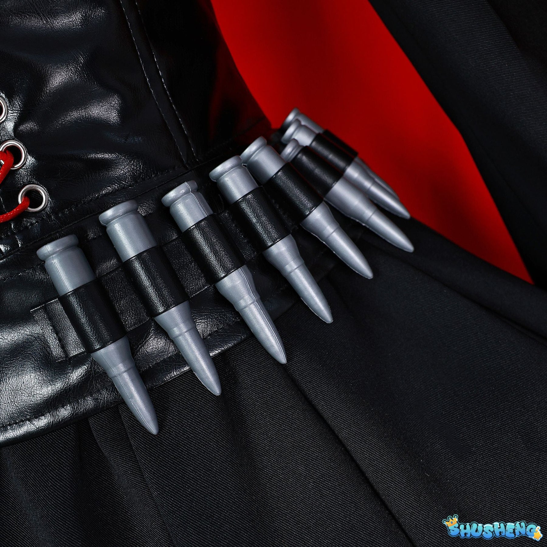 Anime RWBY Cosplay Ruby Rose Red Cape Battle Dress Rose Punk Belt Goth Black Red Lolita Y2K Uniform Halloween Party Customized