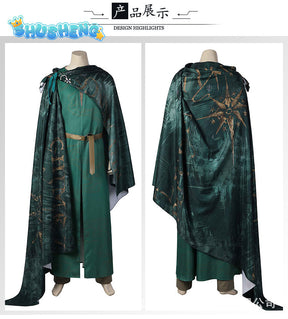 Rings Season 1 Elrond Cosplay Costume Cloak Belt Outfits Halloween Carnival Suit Role Play Clothing For Adult Men