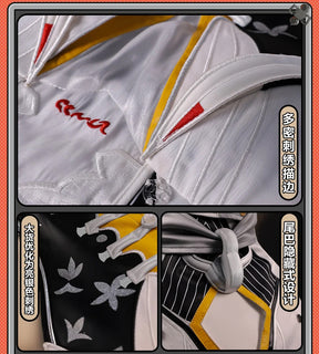 Shusheng-R Zenless Zone Zero Ye Shunguang Cosplay Costume Black White Ccheongsam Dress Fancy Party Suit Halloween Carnival Uniforms