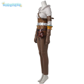 Game Witcher 3 Wild Hunt Cirilla Fiona Elen Riannon Cosplay Ciri Costume Halloween Party high-quality Complete set clothing sale