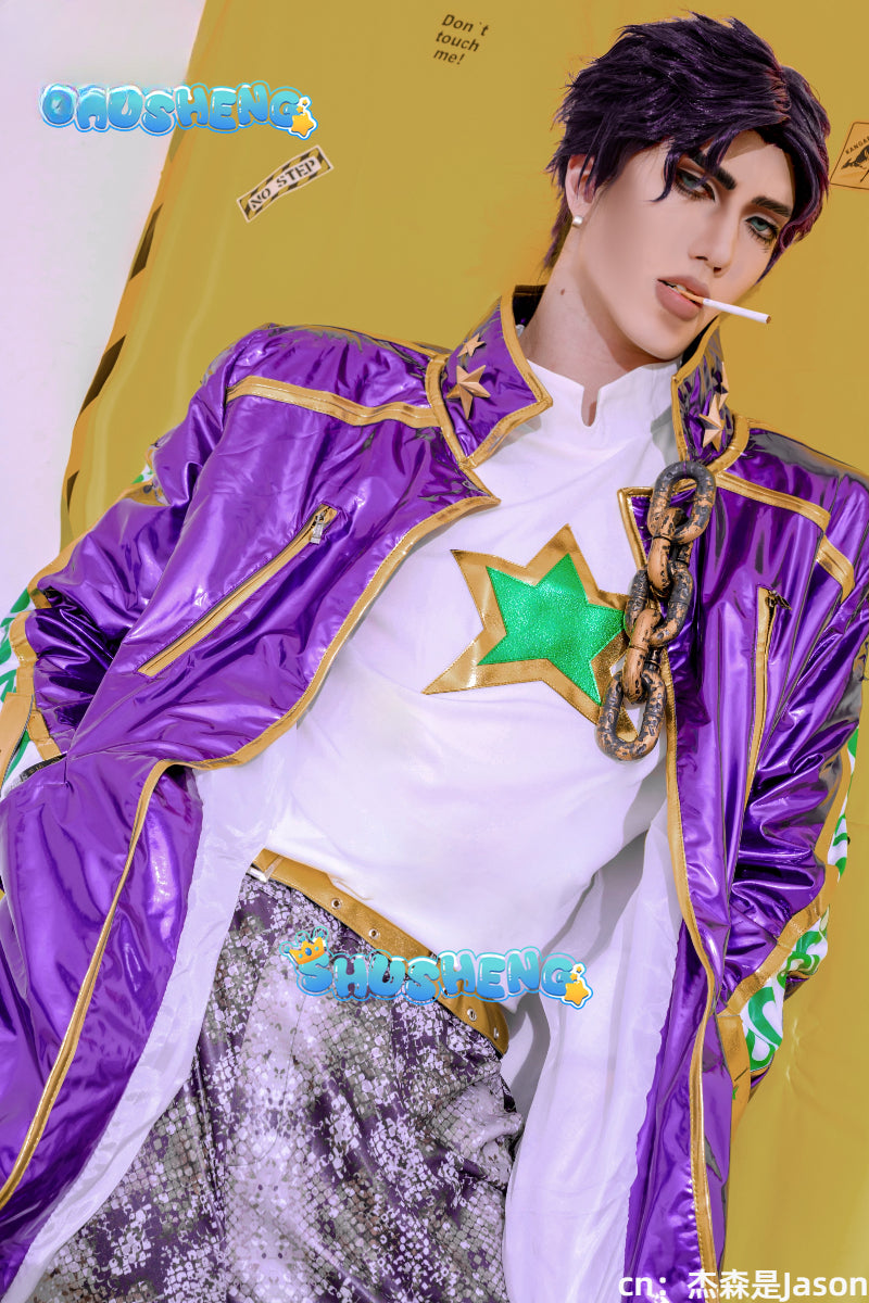 Anime JoJo‘s Bizarre Adventure Stone Ocean Kujo Jotaro Cosplay Costume