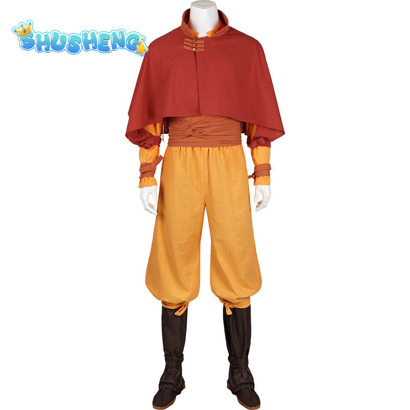 Aang Cosplay Costume 2024 Editio Avatar The Last Airbender Role Play for Halloween Anime Comic Con Avatar Outfits