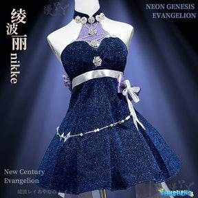 Ayanami Rei Purple Sexy Dress Cosplay Anime NIKKE：The Goddess of Victory Costume Prop Dress Woman Halloween Customized