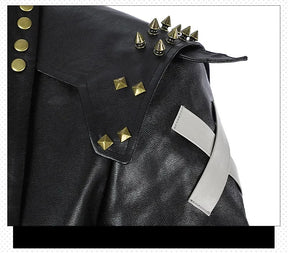 Arcang2 lol VI cosplay costume leather coat men women uniform suit Halloween party Carnival role play outfits Shusheng