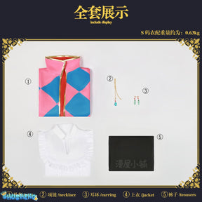 Howl Cosplay Costume Anime Full Set With Jacket Shirt Pants Necklace Earnings For Halloween Comic Con Big Size Howl Outfits