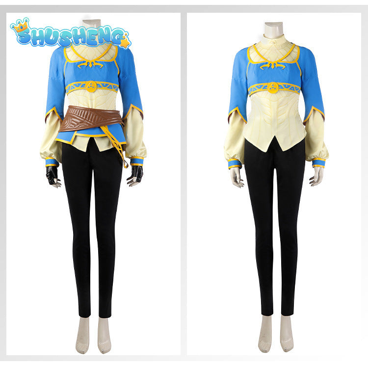 Princess Zelda Sheik Cosplay Jumpsuit Cape Women Costume Anime Zelda Game Tears Kingdom Fancy Dress Party Cloth For Role Playing