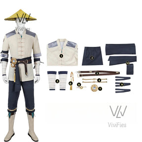 IN STOCK Raiden Mortal Kombat 1 Cosplay Bi Han Costume MK 1 Raiden Cosplay Halloween Costume Customized Carnival