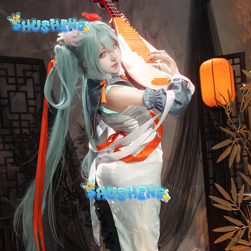 Miku Cosplay Costume Anime COS Outfits Women Music Girls Dress Female Virtual Singer Kawaii Carnival Party Wig Full Set