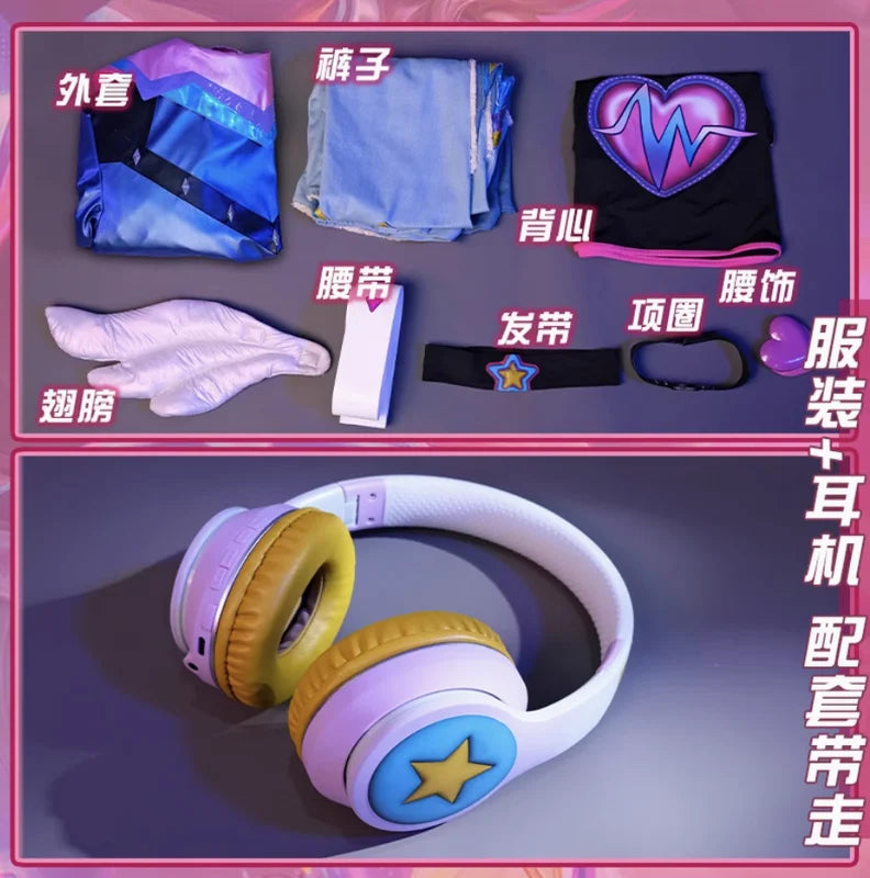 LOL Ezreal Valentine's Day Women Cosplay Costume Cos Game Anime Party Uniform Hallowen Play Role Clothes Clothing