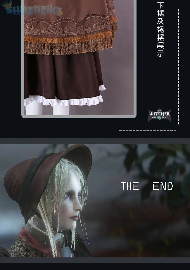 Game Bloodborne Cosplay doll The daughter of the universe Costume Shawl hat scarf handguard dress Halloween party Doll uniform