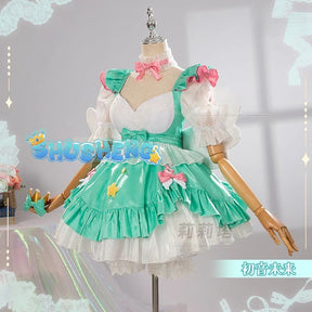 Miku cosplay cute princess Loli dress Miku wig play a full set of dresses for Christmas and Halloween