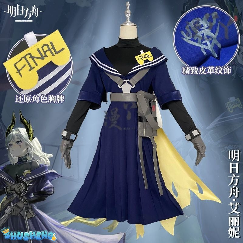 Game Arknights Irene Cosplay Costume Navy Jk Uniform Halloween Carnival Party Play Role Clothes Clothing COSFun