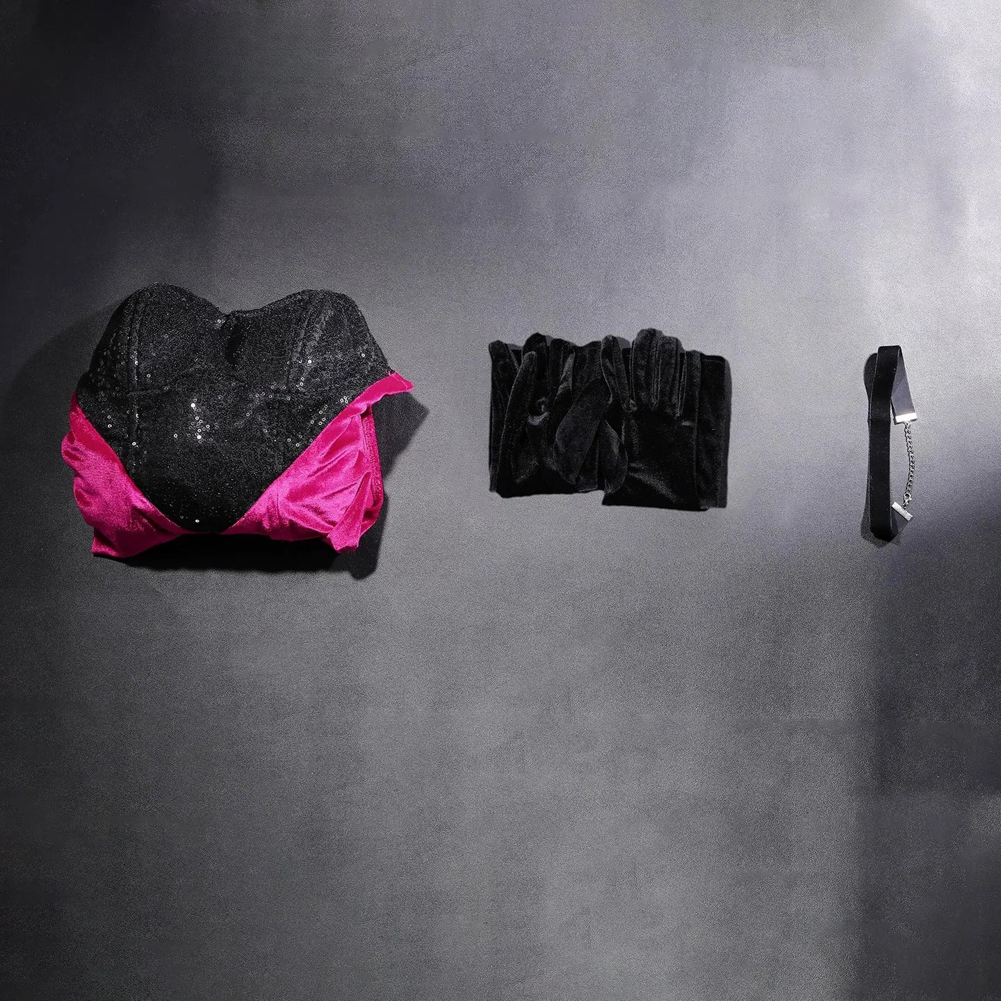 Shusheng-R Anime Hazbin Hotel Angel Dust Sequin Velvet Dress Cosplay Costume XS-XXXL