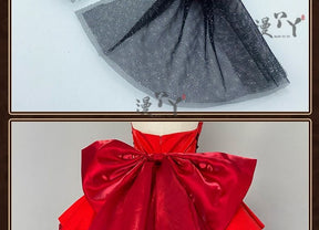 Anime Soryu Asuka Langley Cosplay Costume Shikinami Asuka Red Off Shoulder Dress Gown Ball Evening Suit Halloween